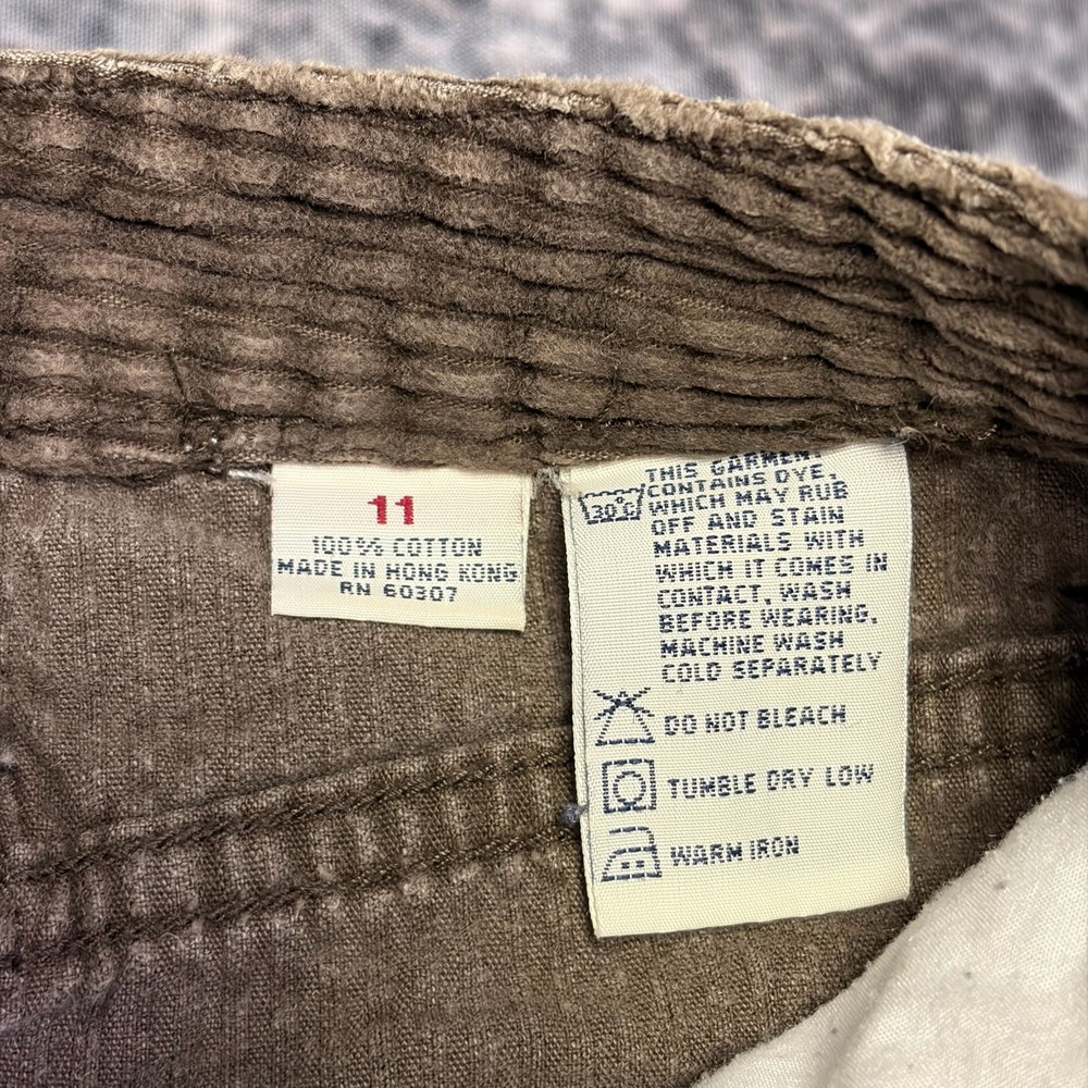 Unionbay Corduroy Pants Womens 11 (27x30) Brown Straight Leg Casual VTG Y2K - Picture 8 of 14